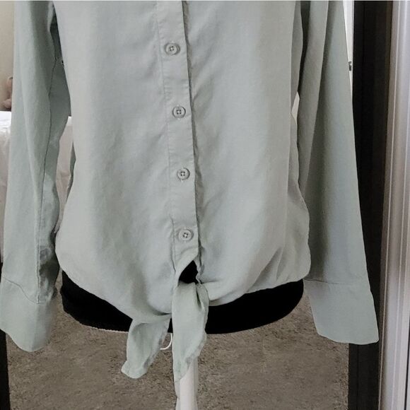 Cloth & Stone tie-front shirt Sz S - Picture 2 of 6